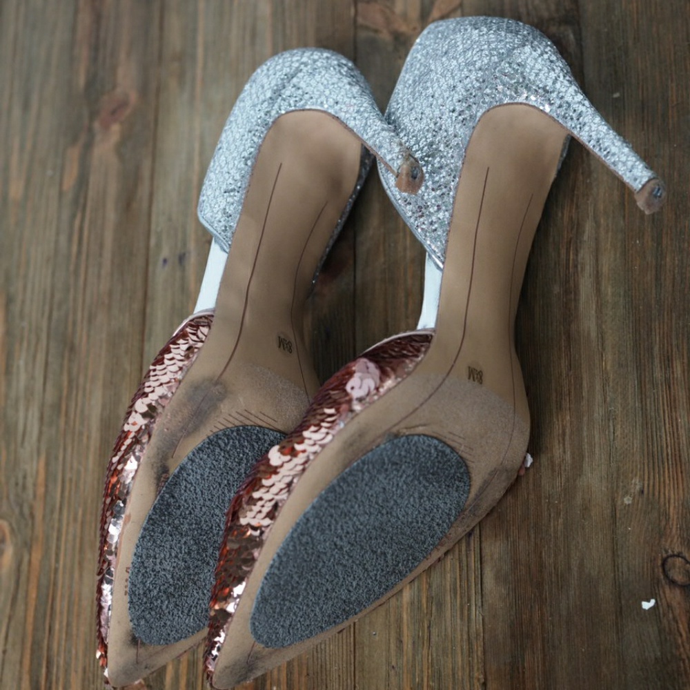 Copper sequin heels - Picture 5 of 8